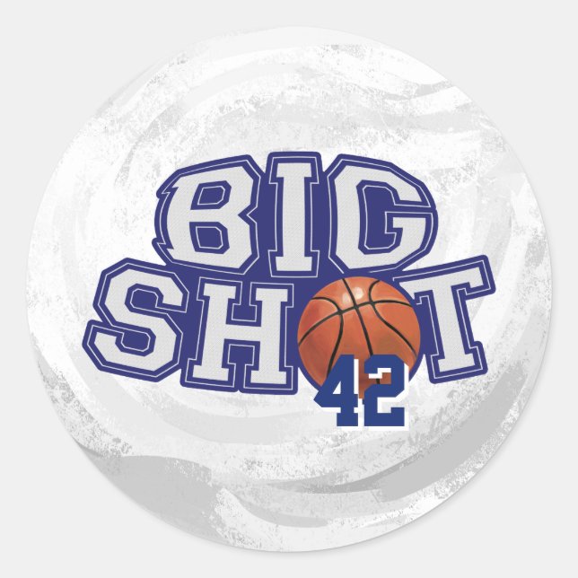 Sticker Rond Big Shot Basket (Devant)