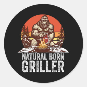 Sticker Rond Bigfoot Byrbeque