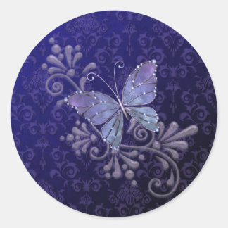 Sticker Rond Bijoux papillon