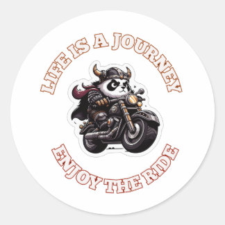 Sticker Rond Biker Life est un voyage