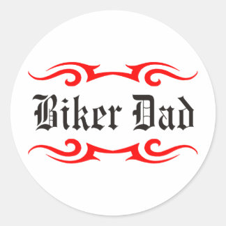Sticker Rond Biker Papa