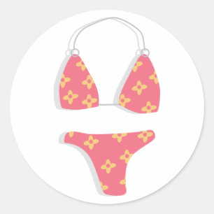 Sticker Rond Bikini