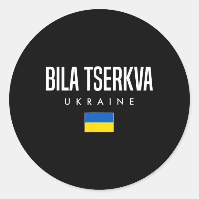 Sticker Rond Bila Tserkva Ukraine  (Devant)