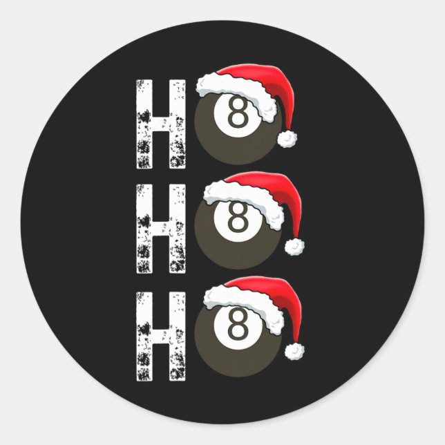 Sticker Rond Billard amusant Billard pour la Ligue des joueurs  (Devant)