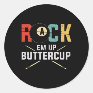Sticker Rond Billard Joueur de billard Rack Em Up Boutique de t