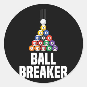 Sticker Rond Billard Pool Ball Breaker Funny