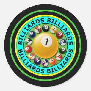 STICKER ROND BILLARDS