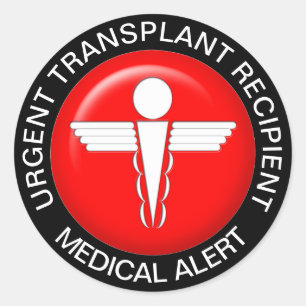 Sticker Rond Billets d'alerte Médicales - Destinataire de la t