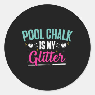 Sticker Rond Billiards Chalk Funky Pool Shooter Master Billiard