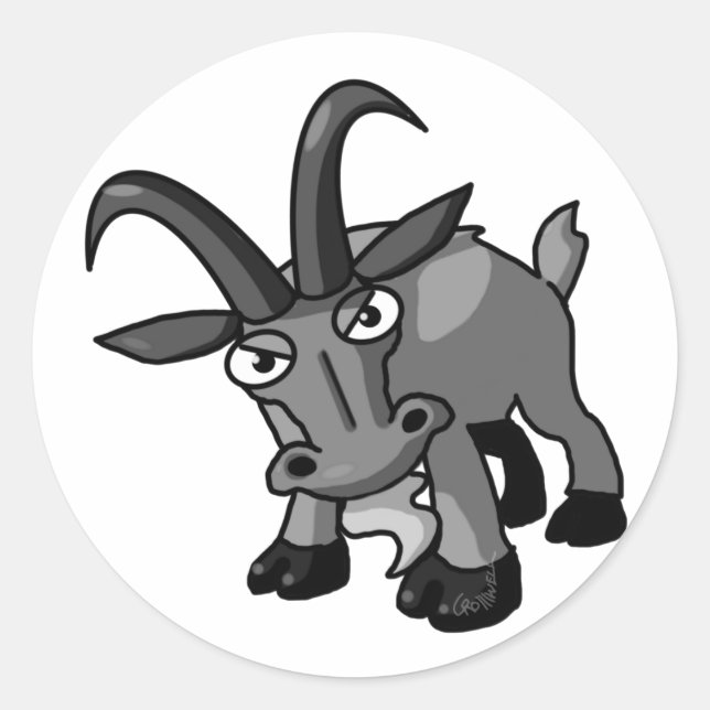 Sticker Rond Billy Goat (Devant)
