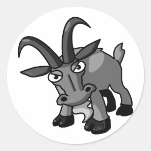 Sticker Rond Billy Goat