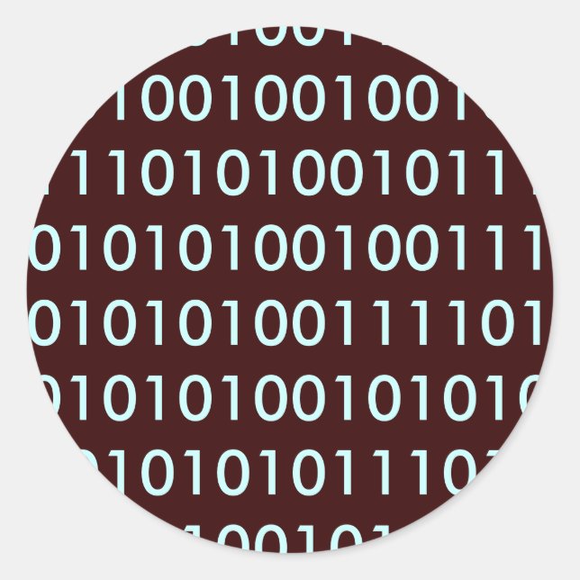 Sticker Rond Binaire (Devant)