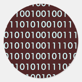 Sticker Rond Binaire
