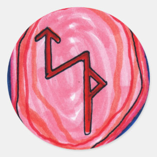 Sticker Rond Bind Rune for Business Success