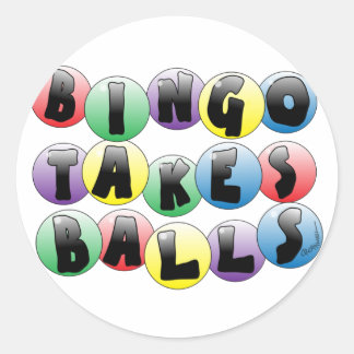Sticker Rond Bingo Balls