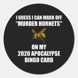 Sticker Rond Bingo de l'Apocalypse 2020