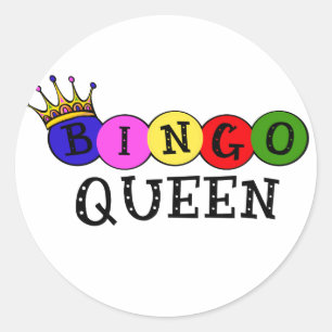 STICKER ROND BINGO QUEEN