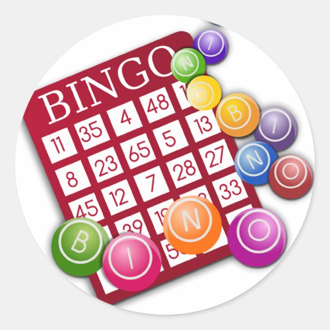 Sticker Rond Bingo-test (Devant)