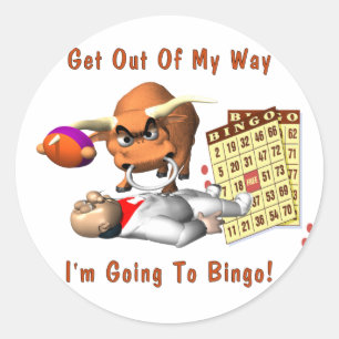 Sticker Rond Bingo-test : Sortez de ma manière