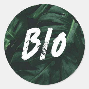 Sticker Rond Biographie