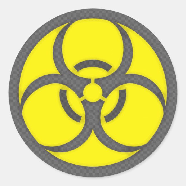 STICKER ROND BIOHAZARD (Devant)