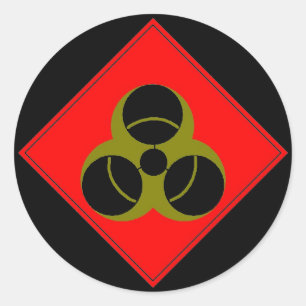 Sticker Rond Biohazard