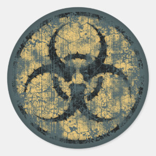 Sticker Rond Biohazard - cercle - dist