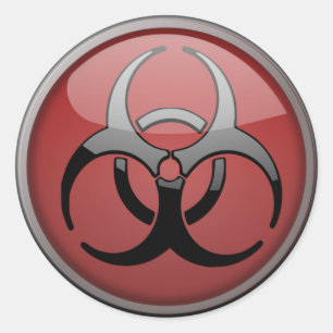 Sticker Rond BioHazard Toxique