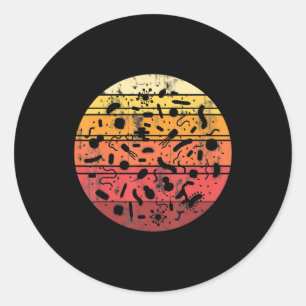 Sticker Rond biologie des laboratoires de sciences cellulaires