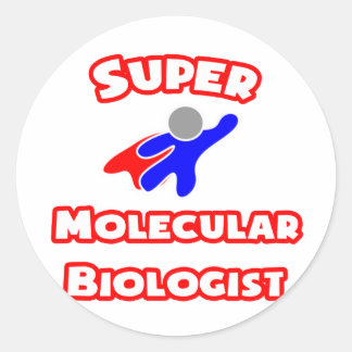 Sticker Rond Biologiste Super Moléculaire