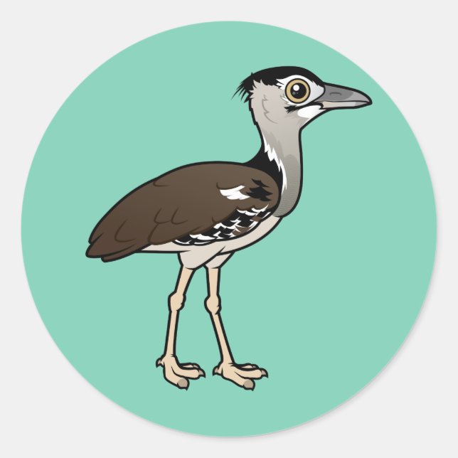 Sticker Rond Birdorable Kori Bustard (Devant)