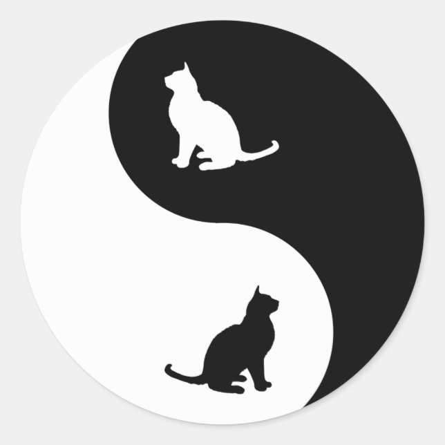 Sticker Rond Birman Yin Yang (Devant)