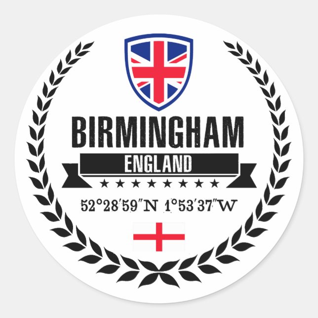 Sticker Rond Birmingham (Devant)