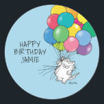Sticker Rond BIRTHDAY CATS by Sandra Boynton Classic Round Stic<br><div class="desc">BIRTHDAY CATS by Sandra Boynton</div>