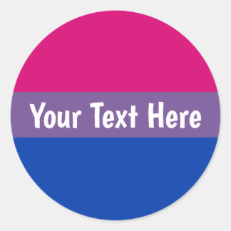 Sticker Rond Bisexual pride