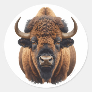 Sticker Rond Bison / Buffle
