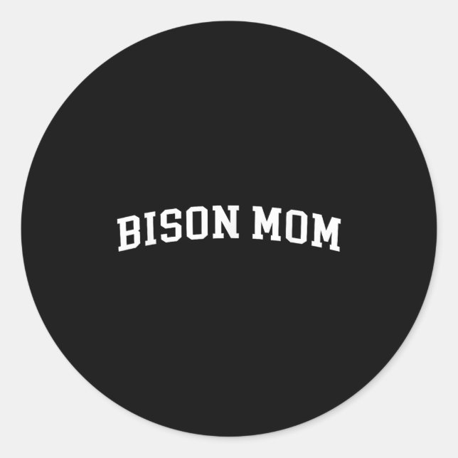 Sticker Rond Bison Maman (Devant)