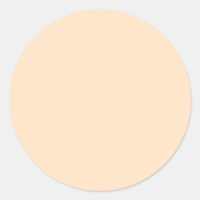 Sticker Rond Bisque (couleur solide) (Devant)