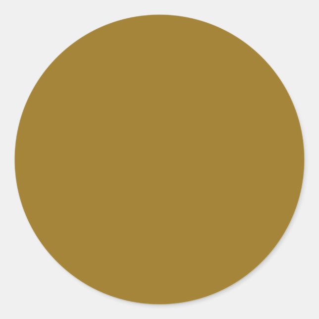 Sticker Rond Bister Brown (couleur solide) (Devant)