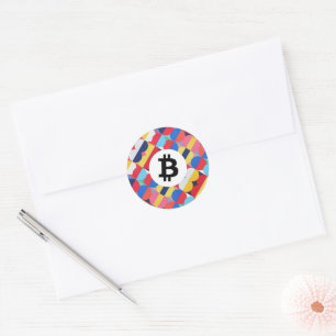 Sticker Rond Bitcoin du Colorful