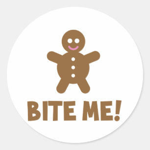 Sticker Rond Bite-moi