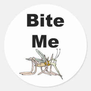 Sticker Rond Bite-moi