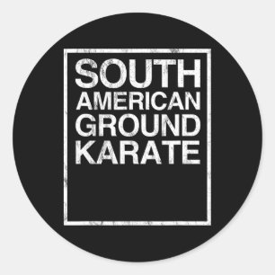Sticker Rond Bjj Brésilien Jiu Jitsu Sud-Américain Ground Kara