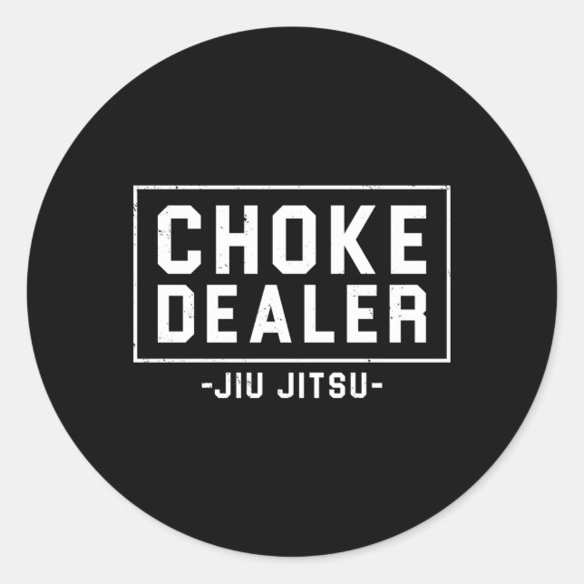 Sticker Rond Bjj Mixed martial art brésilien Jiu Jitsu (Devant)