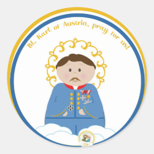 Sticker Rond Bl. Karl d'Autriche