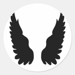 Sticker Rond Black Angel