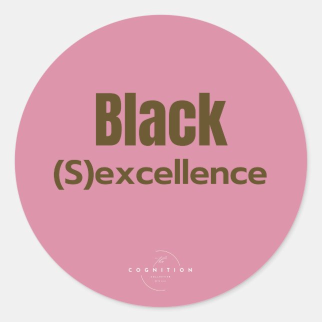 Sticker Rond Black Excellence ;) (Devant)