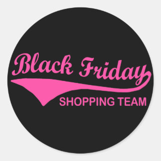 Sticker Rond Black Friday Shopping Team