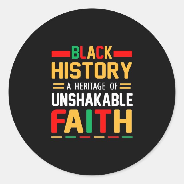 Sticker Rond Black History A (Devant)
