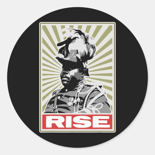 Sticker Rond Black History Month (Devant)